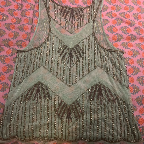 Beautiful beaded tank from The Buckle. - Picture 2 of 3